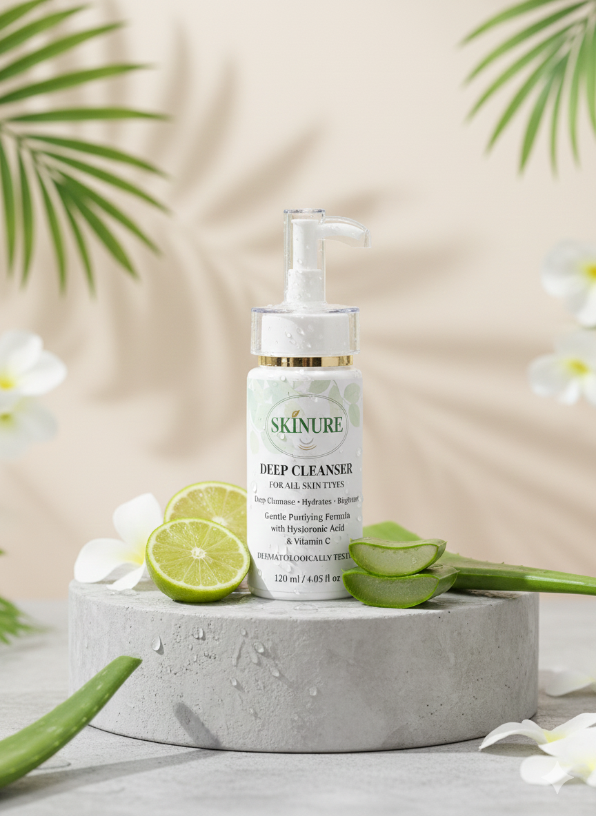 SKINURE Deep Purifying Cleanser – Fresh Glow in Every Wash 🌿✨