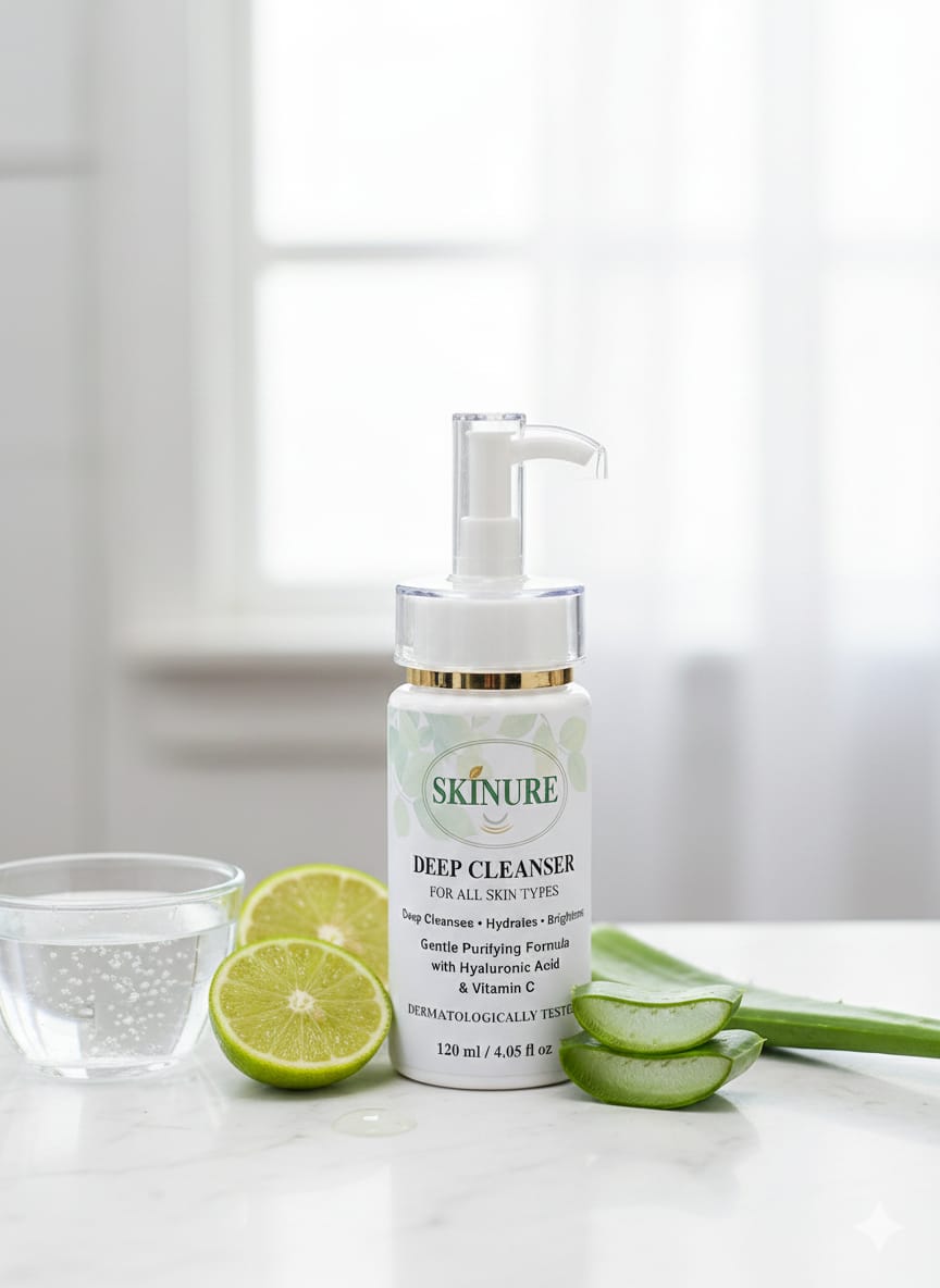 SKINURE Deep Purifying Cleanser – Fresh Glow in Every Wash 🌿✨