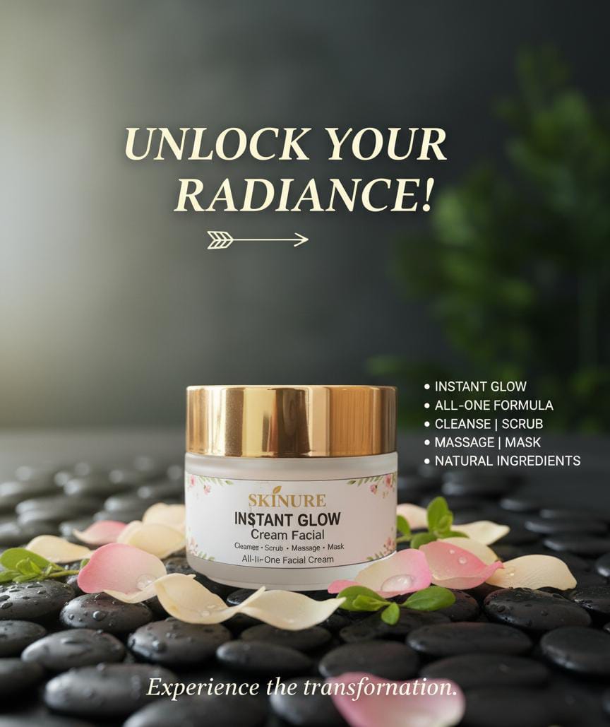 4-in-1 Facial Cream: Instant Glow, Salon-Like Results at Home