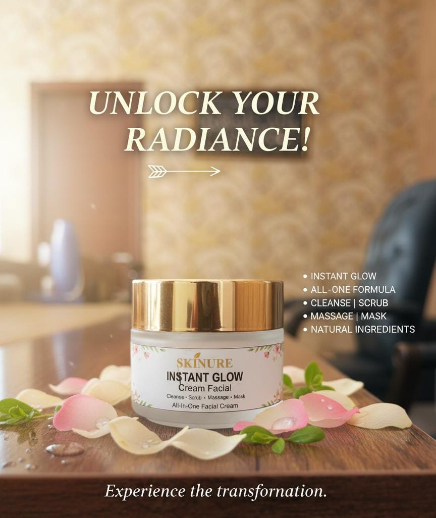 4-in-1 Facial Cream: Instant Glow, Salon-Like Results at Home